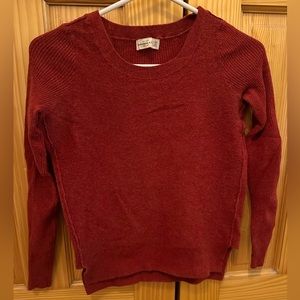 Abercrombie Red Burgundy Sweater